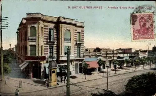 Ak Buenos Aires Argentinien, Avenida Entre Rios y San Juan