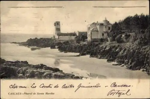 Ak Cascaes Cascais Portugal, Pharol de Santa Martha