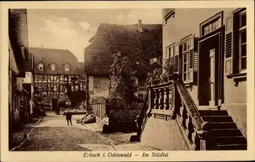 Ak Erbach im Odenwald Hessen, Im Städtel