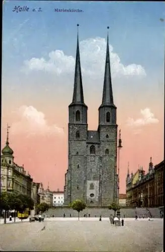 Ak Halle an der Saale, Marienkirche