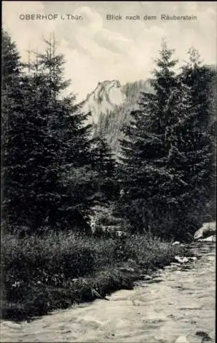 Ak Oberhof im Thüringer Wald, Räuberstein