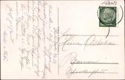 Ak Kulmbach in Oberfranken, Gedicht, Panorama