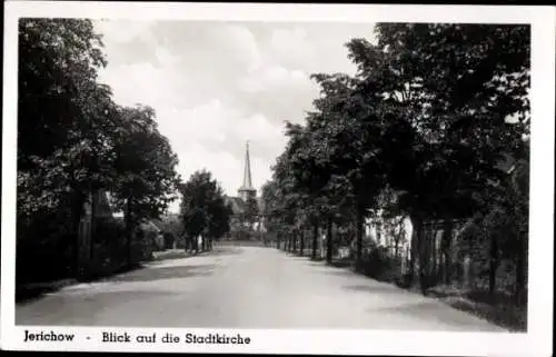 Ak Jerichow in Sachsen Anhalt, Blick auf die Stadtkirche