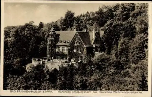 Ak Bad Frankenhausen am Kyffhäuser Thüringen, Hoheneck, Erholungsheim