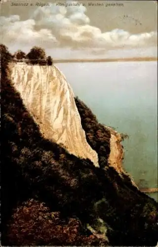 Ak Stubbenkammer Sassnitz auf Rügen, Königstuhl