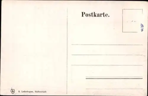 Ak Halberstadt am Harz, Domplatz