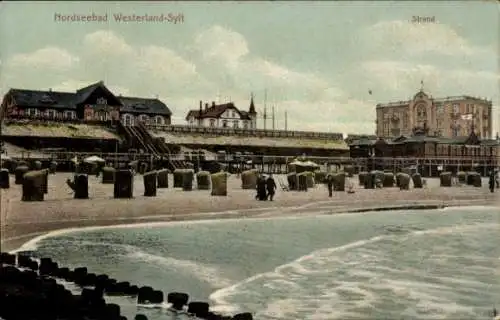 Ak Westerland auf Sylt, Strand