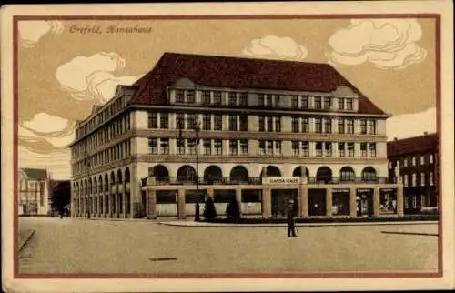 Ak Krefeld am Niederrhein, Hansahaus