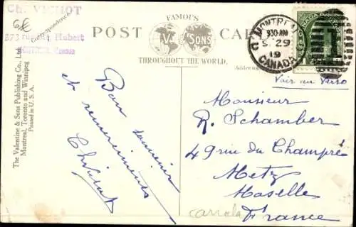 Ak Montreal Quebec Kanada, Bonsecours-Markt, Kirche