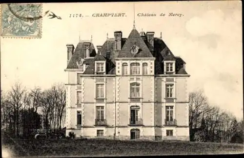 Ak Champvert Nièvre, Chateau de Mercy