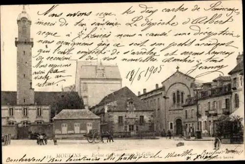 Ak Moulins-Allier, Kirche, St. Gilles Boarding School