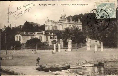 Ak La Seyne sur Mer Var, Manteau, Villa Michel Pacha