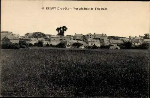 Ak Erquy Côtes d’Armor, Panorama von Thie Roch