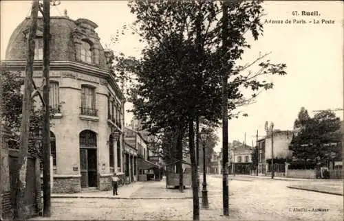 Ak Rueil Hauts-de-Seine, Avenue de Paris, Postamt