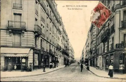 Ak Neuilly sur Seine Hauts de Seine, Rue de Chartres