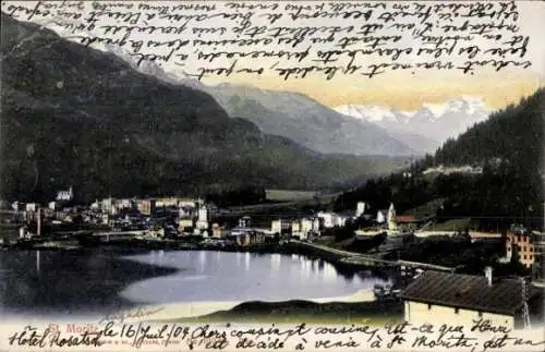 Ak Sankt Moritz Kanton Graubünden, Gesamtansicht