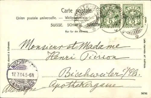 Ak Sankt Moritz Kanton Graubünden, Gesamtansicht