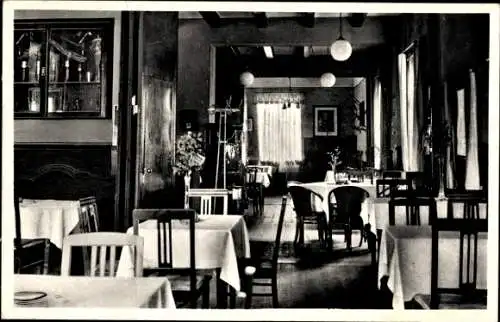 Ak Bad Arolsen in Hessen, Hotel Waldecker Hof, Innenansicht