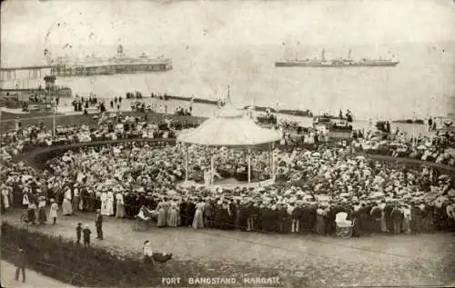 Ak Margate Kent England, Fort Musikpavillon