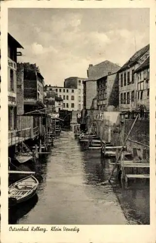 Ak Kołobrzeg Ostseebad Kolberg Pommern, Klein Venedig
