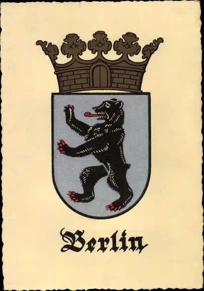 Wappen Ak Berlin, Berliner Bär
