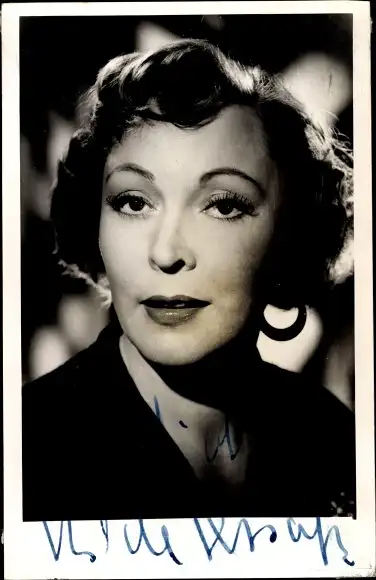 Foto Ak Schauspielerin Hilde Sessak, Portrait, Autogramm