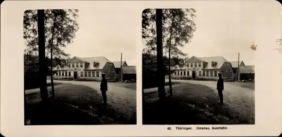 Stereo Foto Ilmenau in Thüringen, Auerhahn, Gasthaus