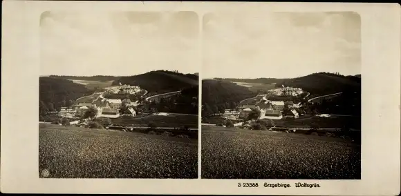 Stereo Foto Wolfsgrün im Erzgebirge, Panorama