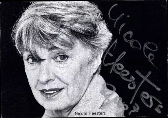 Ak Schauspielerin Nicole Heesters, Portrait, Autogramm