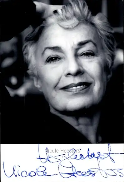 Ak Schauspielerin Nicole Heesters, Portrait, Autogramm