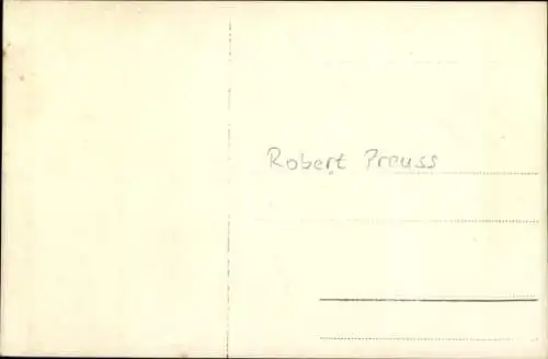 Ak Theaterregisseur Robert Preuss, Portrait, Autogramm