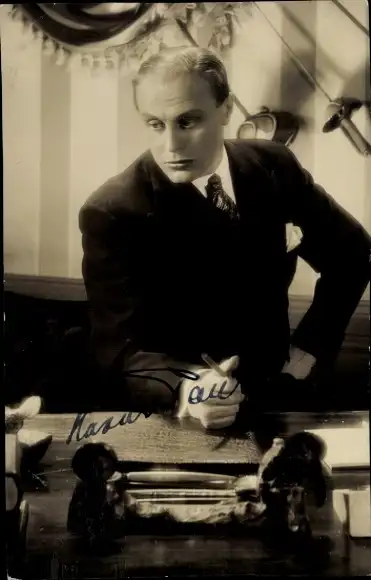 Foto Schauspieler Harald Paulsen, Portrait, Autogramm