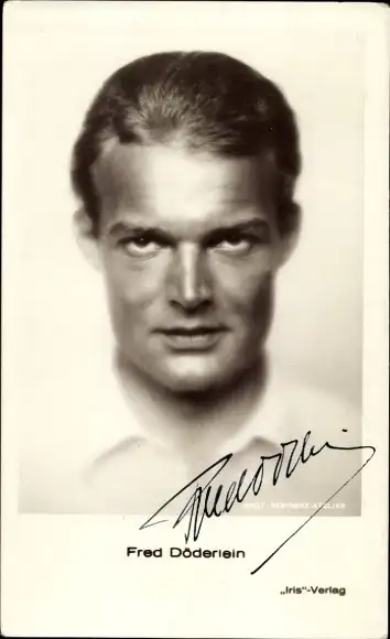 Ak Schauspieler Fred Döderlein, Portrait, Autogramm