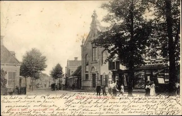 Ak Assen Drenthe Niederlande, Groningerstraat