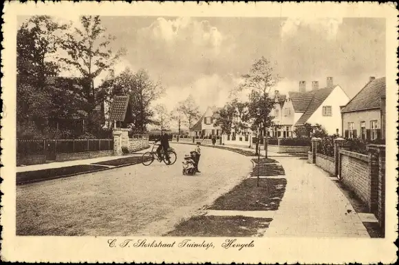 Ak Hengelo Overijssel Niederlande, CT Storkstraat Tuindorp