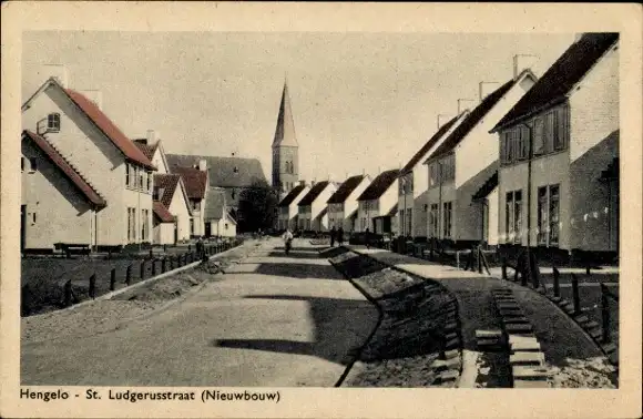 Ak Hengelo Overijssel Niederlande, St. Ludgerusstraat