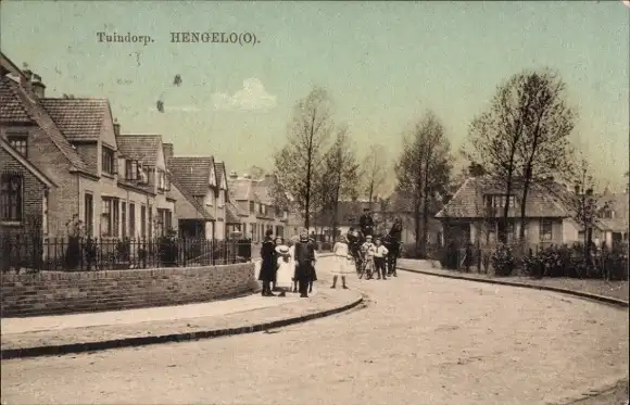 Ak Hengelo Overijssel, Tuindorp, CT Storkstraat