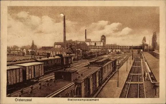 Ak Oldenzaal Overijssel, Bahnhofssiedlung