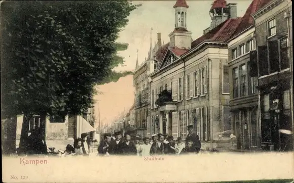 Ak Kampen Overijssel Niederlande, Rathaus