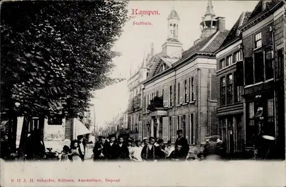 Ak Kampen Overijssel Niederlande, Rathaus