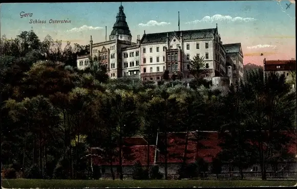 Ak Gera in Thüringen, Schloss Osterstein