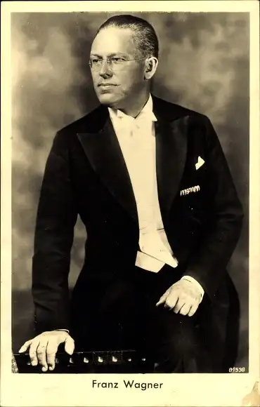 Ak Komponist und Kapellmeister Franz Wagner, Portrait