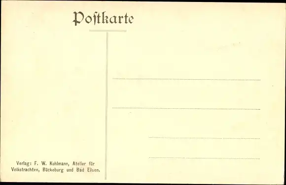 Ak Bückeburg, Ehepaar in Volkstrachten