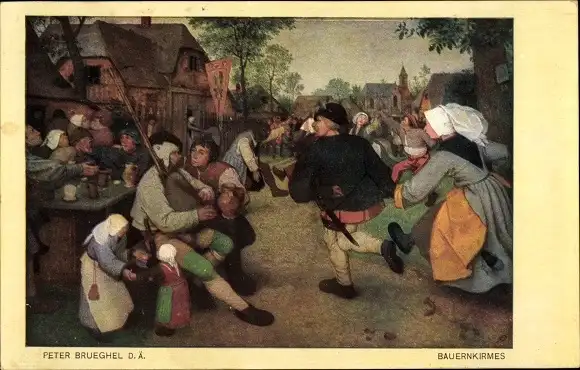 Künstler Ak Brueghel, Pieter, Bauernkirmes, Tanz