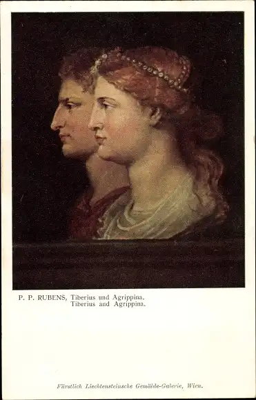 Künstler Ak Rubens, Peter Paul, Tiberius und Agrippina