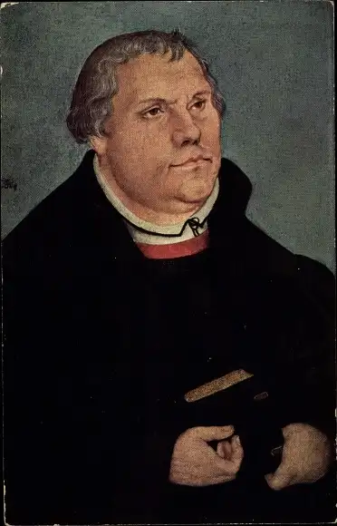 Künstler Ak Cranach, Lucas d. J., Reformator Martin Luther, Portrait