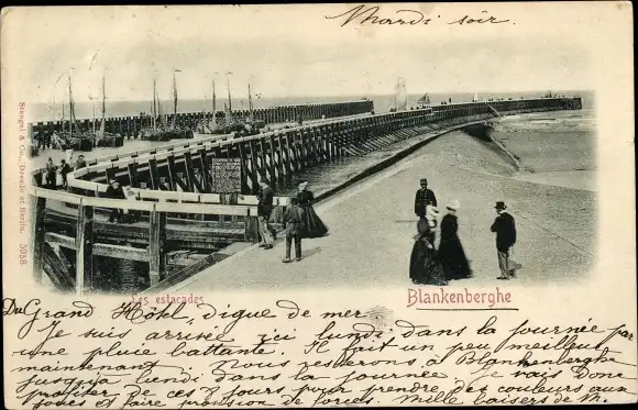 Ak Blankenberghe Blankenberge Westflandern, Seebrücke