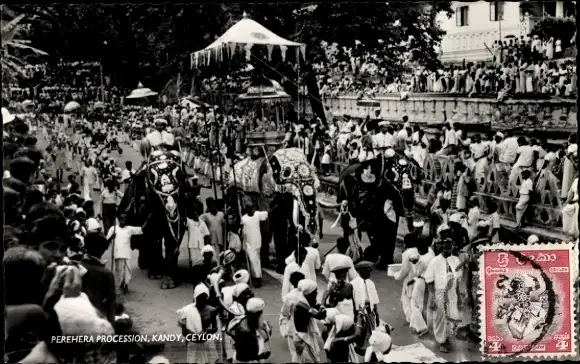 Ak Kandy Sri Lanka Ceylon, Perehera-Prozession