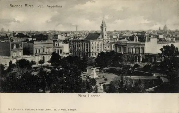 Ak Buenos Aires Argentinien, Plaza Libertad