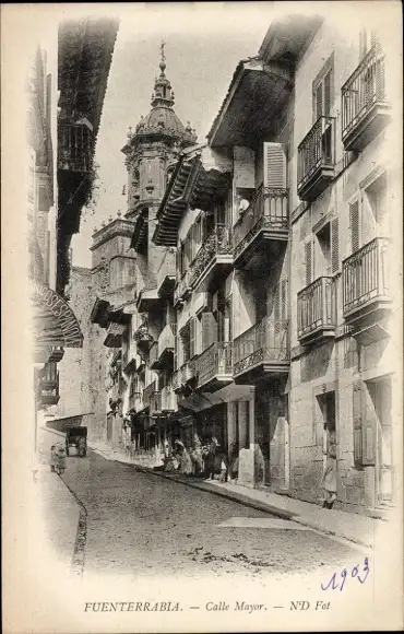 Ak Fuenterrabia Baskenland, Calle Mayor